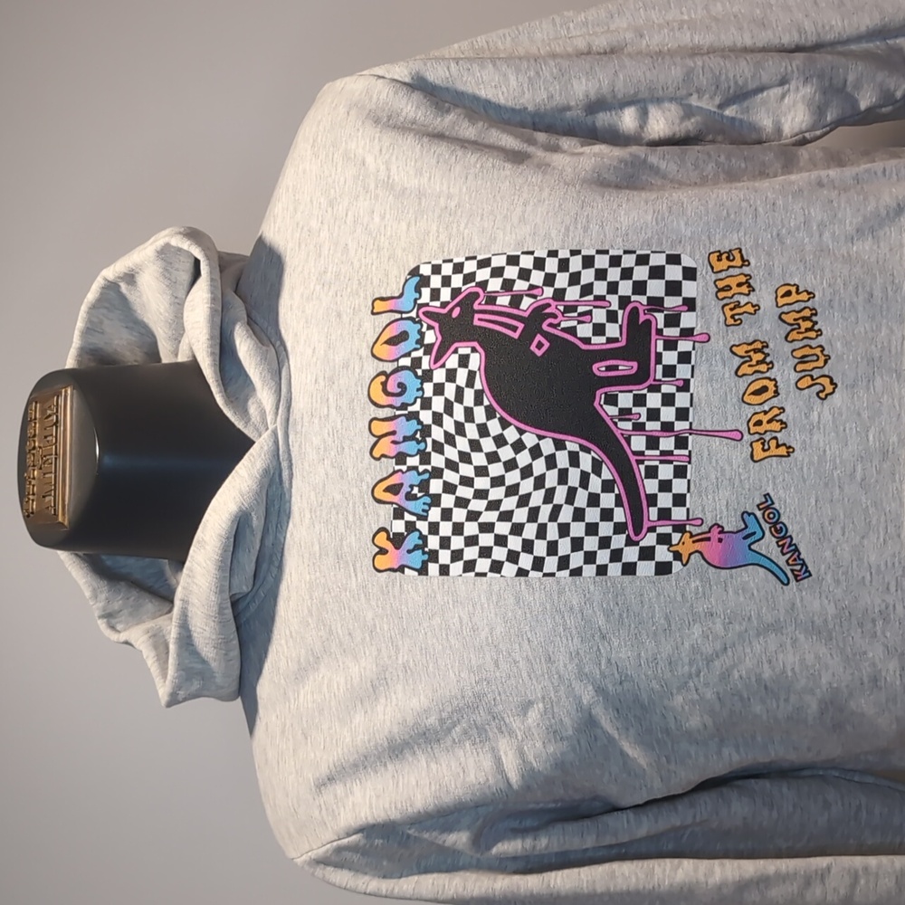 Kangol Light Gray Kangaroo Graphic Hoodie